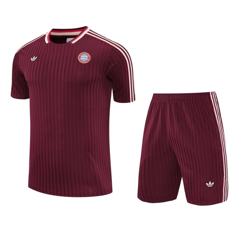 Kit de Treino adulto Bayern de Munique 2025/26 Shorts e Camiseta