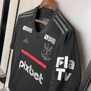Camisa Adidas Flamengo III 23/24 Preta (Com patrocínios)