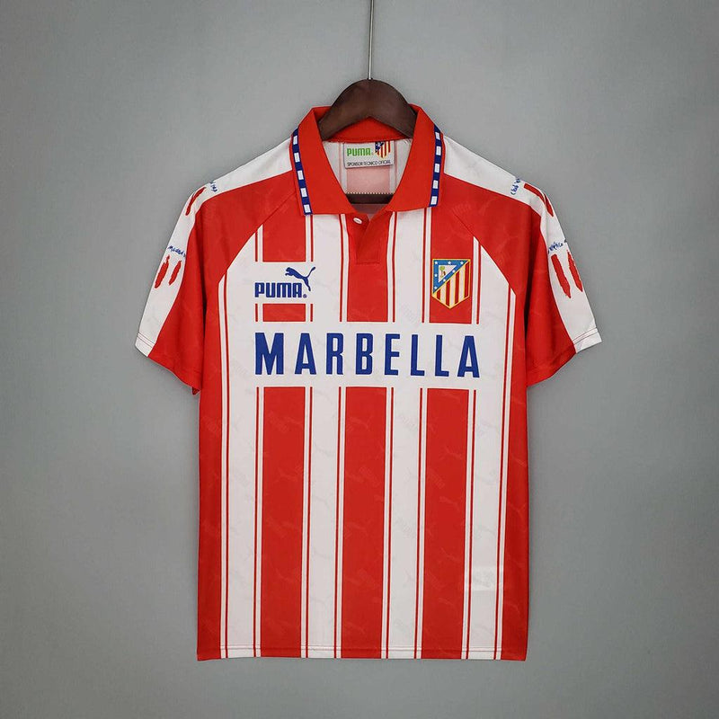 Camisa Retrô Atlético de Madrid 1994/1995 Branca e Vermelha - Puma