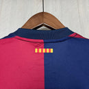 Camisa Barcelona Home l 24/25 Azul e Vermelho
