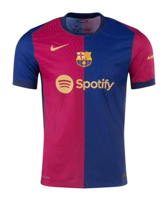 Camisa Barcelona Home l 24/25 Azul e Vermelho