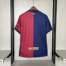 Camisa Barcelona Home l 24/25 Azul e Vermelho