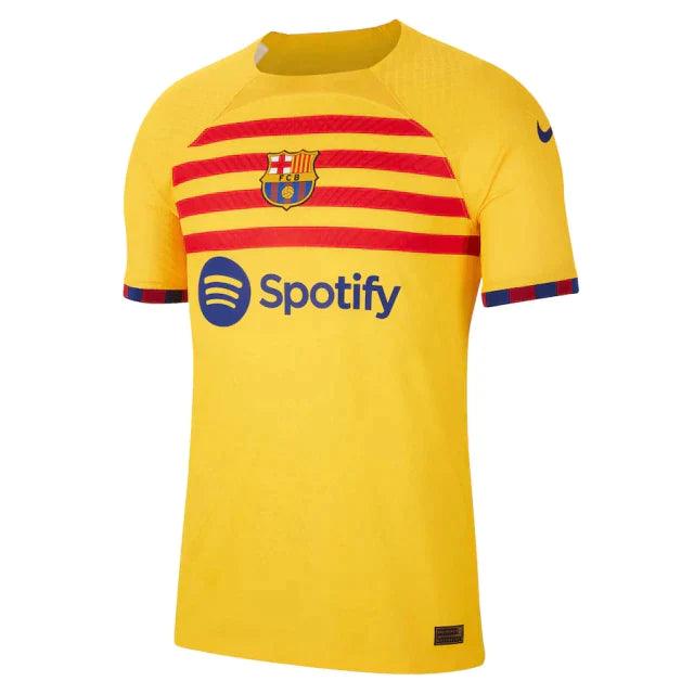 Camisa Barcelona Quarto Uniforme 23/24 s/n° Jogador Masculino - Amarelo