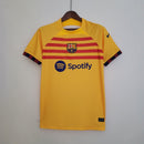 Camisa Barcelona Quarto Uniforme 23/24 s/n° Jogador Masculino - Amarelo