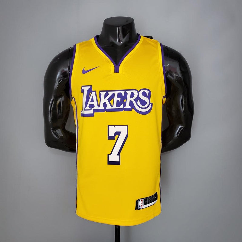 Camiseta Regata de Basquete NBA Los Angeles Lakers Masculina - Amarela