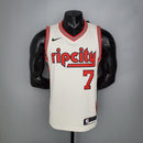 Camisa Regata de Basquete Masculina NBA Portland Trail Blazers - Bege