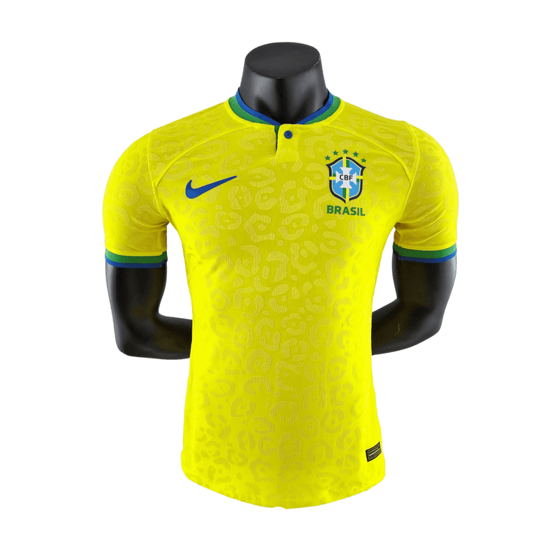 Camisa Brasil I 2022 - Amarela - Nike - Masculina Jogador