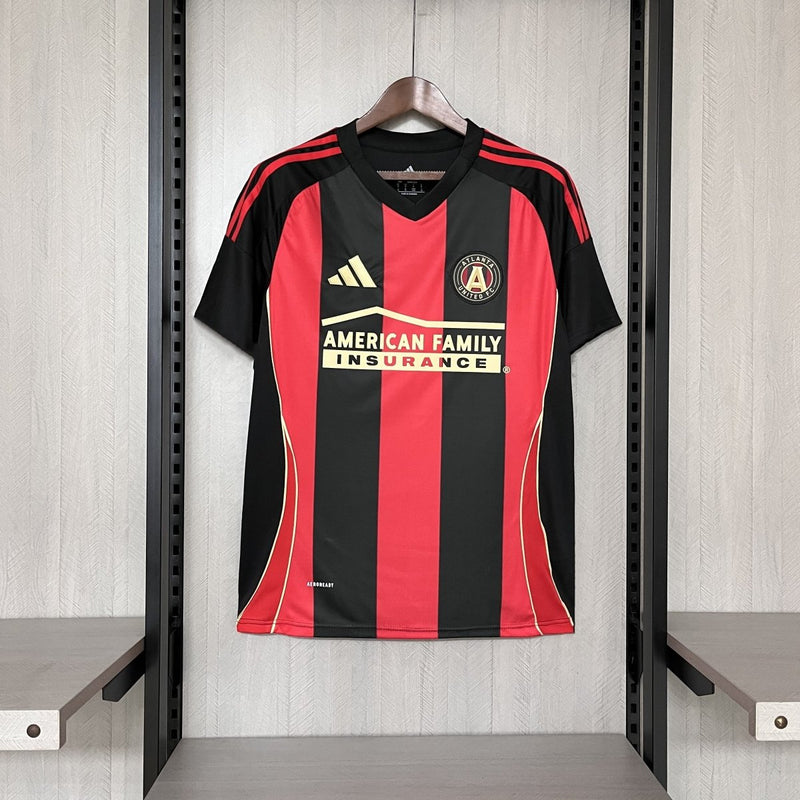 Camisa do Atlanta United Home 2025 Preto e Vermelho
