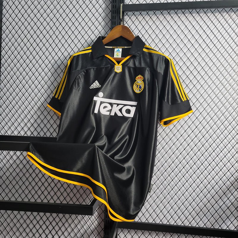 Camisa Real Madrid - Adidas 1998/1999 Preta
