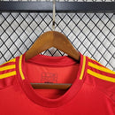 Camisa Espanha Home 24/25 s/nº Torcedor Adidas Masculino - Vermelho