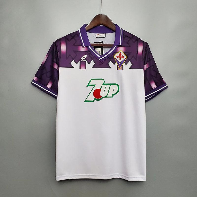 Camisa Retrô Fiorentina 1992/1993 Branca e Roxa - Lotto