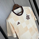 Camisa Flamengo 24/25 Adidas Pré Jogo Masculina - Bege