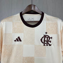 Camisa Flamengo 24/25 Adidas Pré Jogo Masculina - Bege