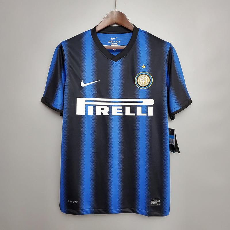 Camisa retrô da Inter de Milão 2010/2011 Azul e Preta - Nike