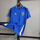 Camisa Itália Home 24/25 s/nº Torcedor Adidas Masculina - Azul