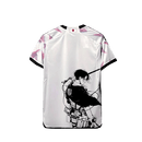 Camisa Japão Anime Attack on titan Levi 24/25 - Torcedor Masculina - Branco com detalhes em Preto