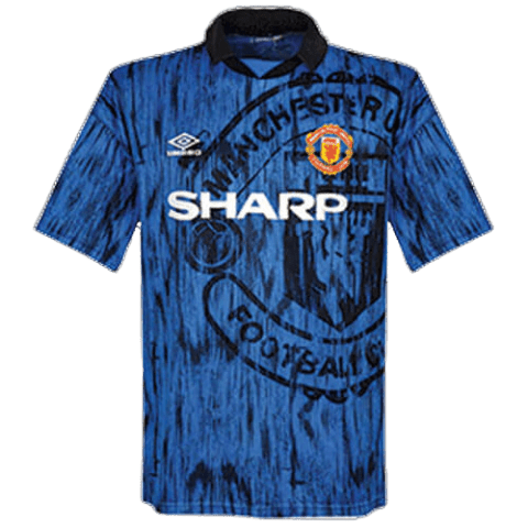 Camisa Manchester United Retrô 1992/93 II Azul Umbro