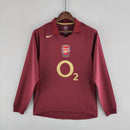 Camisa Manga Longa Arsenal 05/06 Nike - Bordô