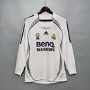 Camisa Real Madrid Manga Longa 06/07 Adidas - Branca