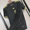 Men's Adidas Mexico 2025 Gold Jersey - Black+Gold