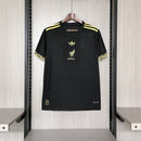 Men's Adidas Mexico 2025 Gold Jersey - Black+Gold