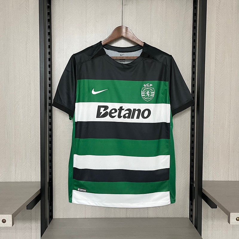 Camisa Sporting I 24/25 Verde e Preta