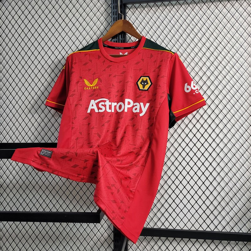 Camisa Wolves II 23/24 Away - Vermelha