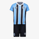 Kit Infantil Grêmio Home 2025  - Azul/Preto