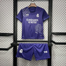 Kit Infantil Real Madrid Away 24/25 - Roxo