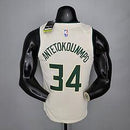 Regata Masculina Milwaukee Bucks - Bege